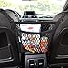 AMEIQ 2-Layer Car Mesh Organizer, Handbag Holder, Purse Pouch Storage Net Pocket, Barrier of Backseat Pet Kids, Driver Storage Netting Bag