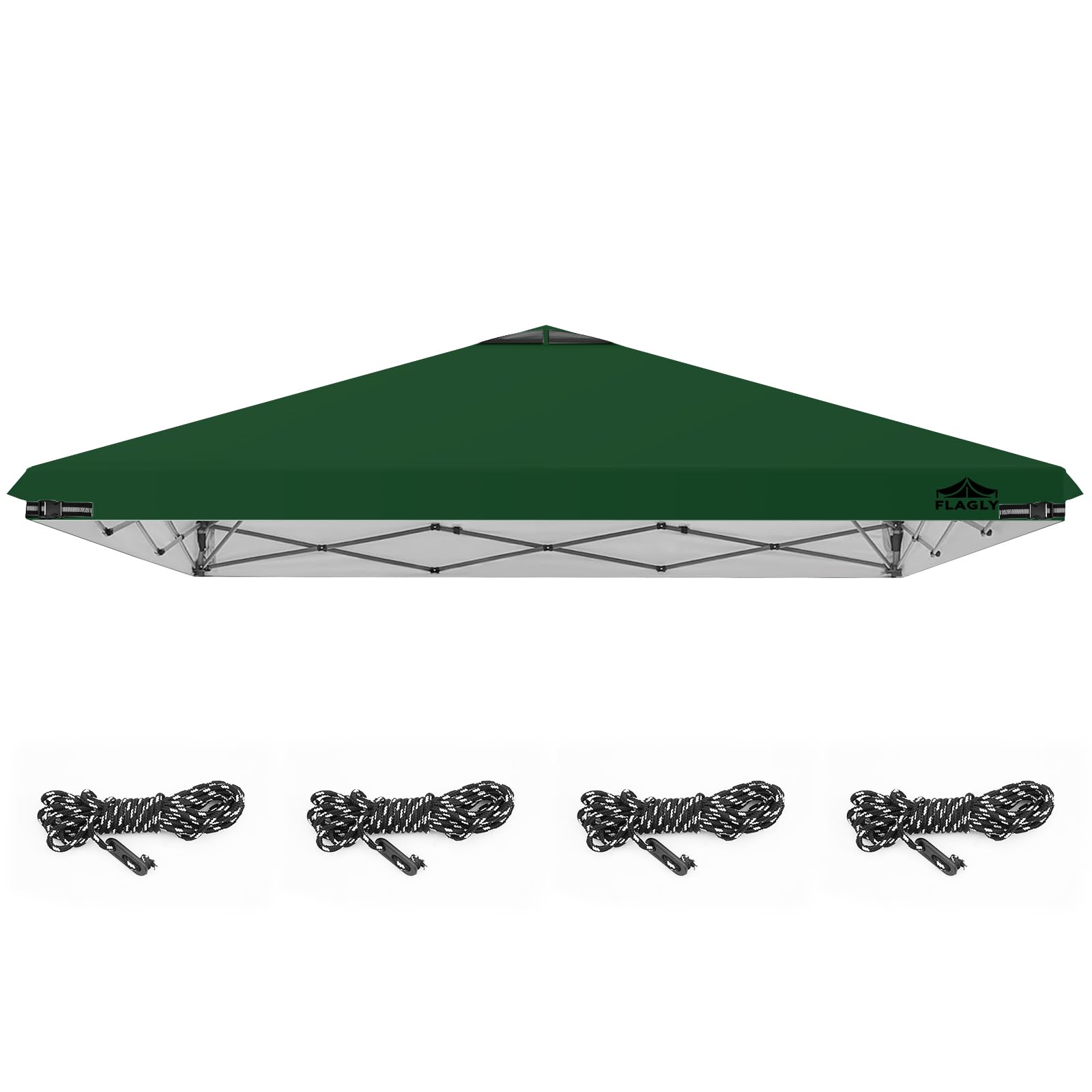 Photo 1 of 10x10ft Replacement Canopy Top with Air Vent, Waterproof & UV Protection Canopy Tent Top Cover for Straight Leg Canopy Frame - for Outdoor, Patio, Event, Trade Show (Green, 10x10ft)