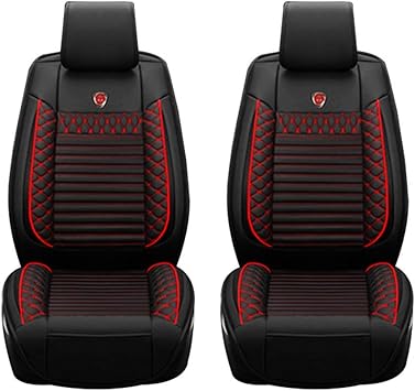 Car Seat Covers For Ford Focus Rs St Front Seats Protectors Set Airbag Compatible Artificial Leather Seat Cover Black Red Amazon Co Uk Car Motorbike