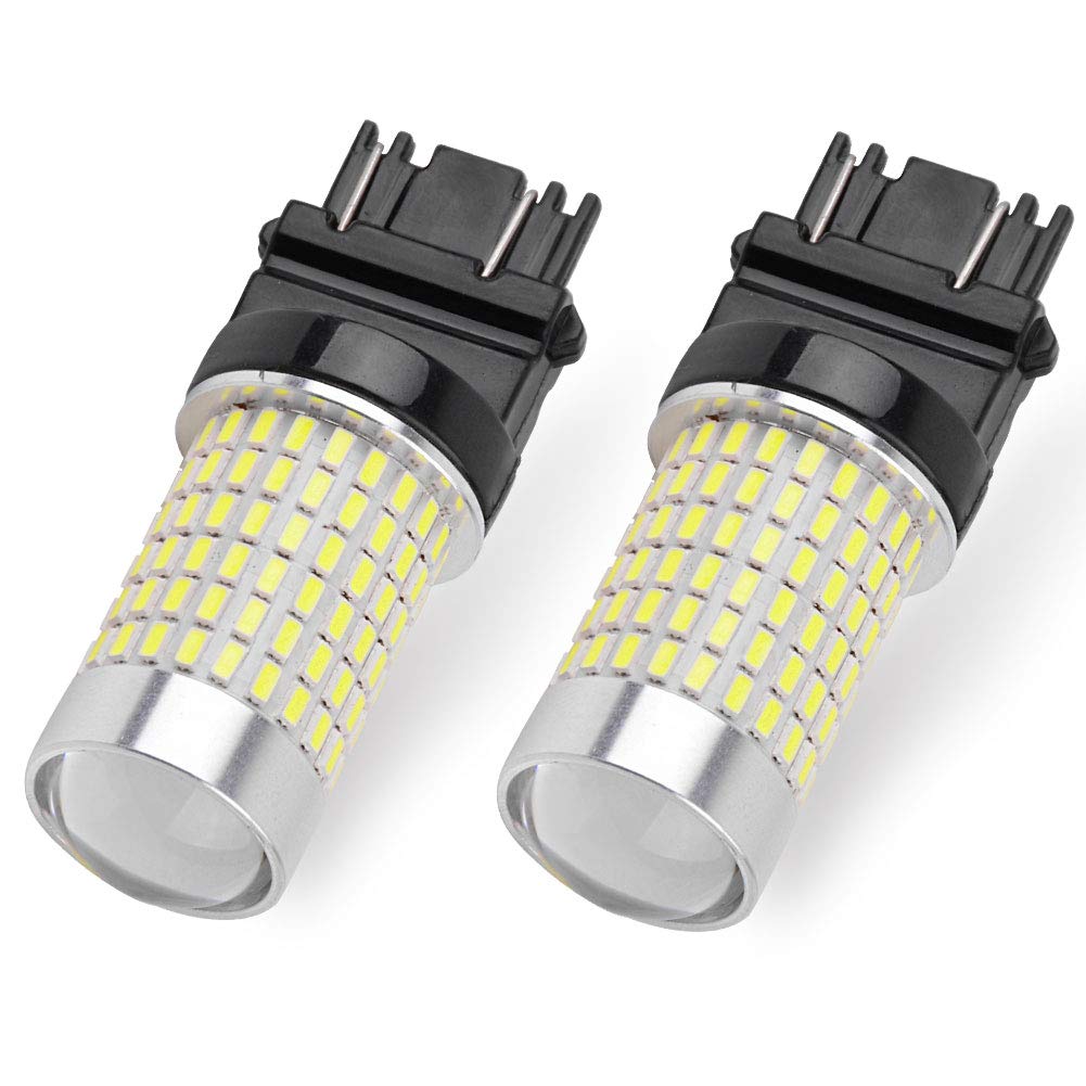 YITAMOTOR 3157 3057 3156 LED Bulb White for Reverse/Backup DRL Light, 12v-24v, 4157 3157a 3047 3457 4110 LED Replacement Bulb for Car Truck, 1400 Lumens, 144-EX Chipsets, 2-Pack