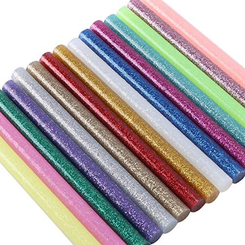 ManYee 75 Pack 15 Colors Hot Glue Gun Sticks Hot Melt High Adhesive Gun