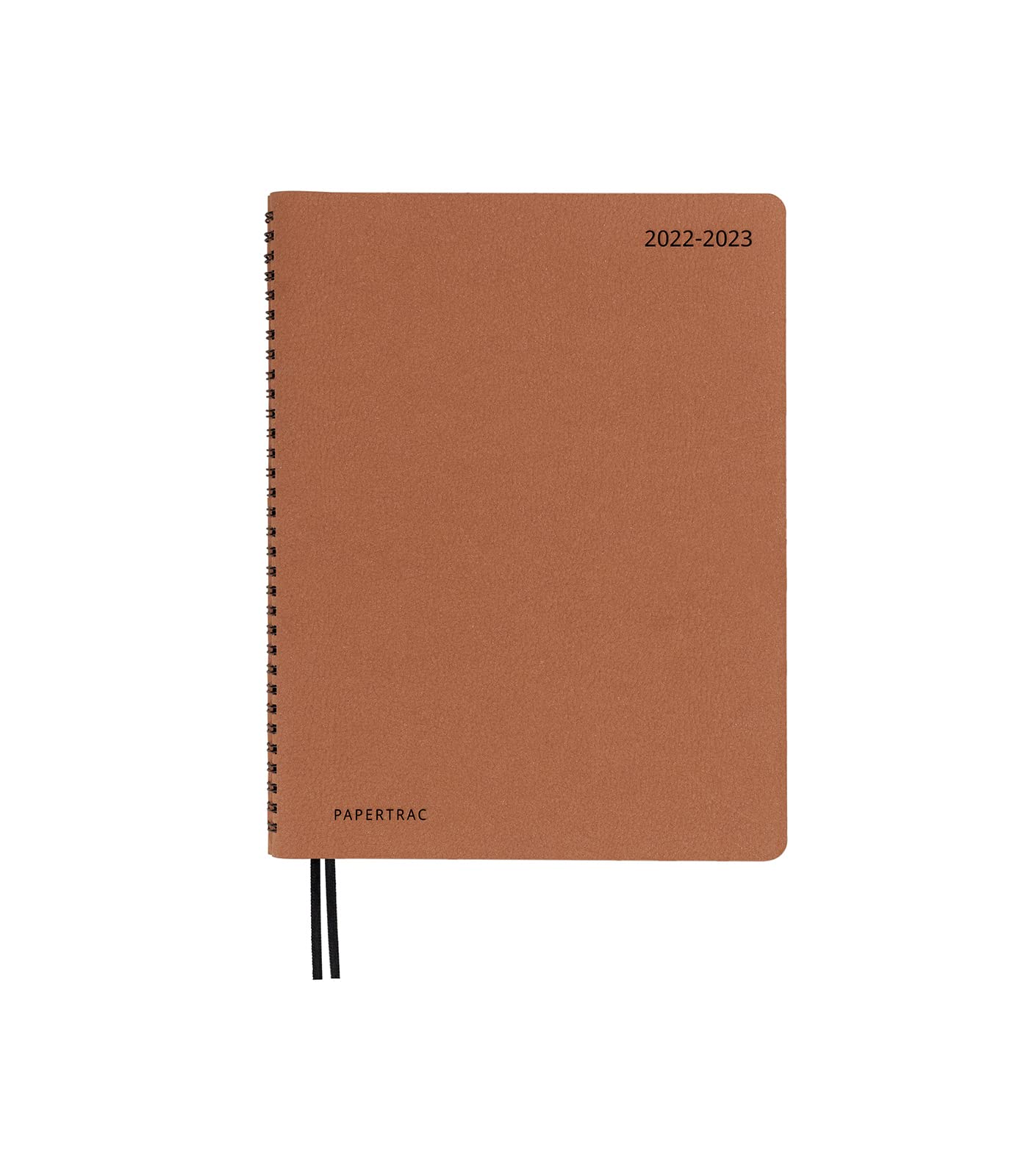 Flex-o Havana Leather Calendar 2022 2023 September to August Week to View Size B5 21 x 28 cm Spanish-English Includes Logband Papertrac