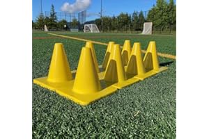 LVL10 SPORTS Heavy & Tough 6" Cones - Won't Fly Away in Wind or Crack/Break - LVL10 Pro Training Cones