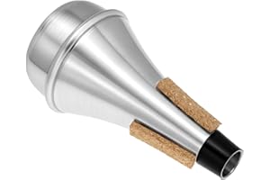 QWORK Trumpet Mute, Aluminum Lightweight Practice Trumpet Mute for Jazz,Classic, Mini Straight Mute