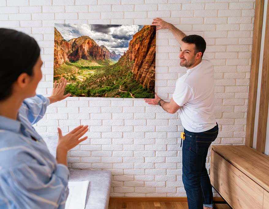 Puzzle Saver Sheets - 18 Peel & Stick, No Stress & No Mess, Clear Sticker Sheets with 6 Adhesive Hangers & 1 Scraper