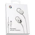 GOOGLE Earbuds Wired Headset USB-C, Comfortable Fit, Inline Controls, Compatible with Type-C Phones - White (Retail)