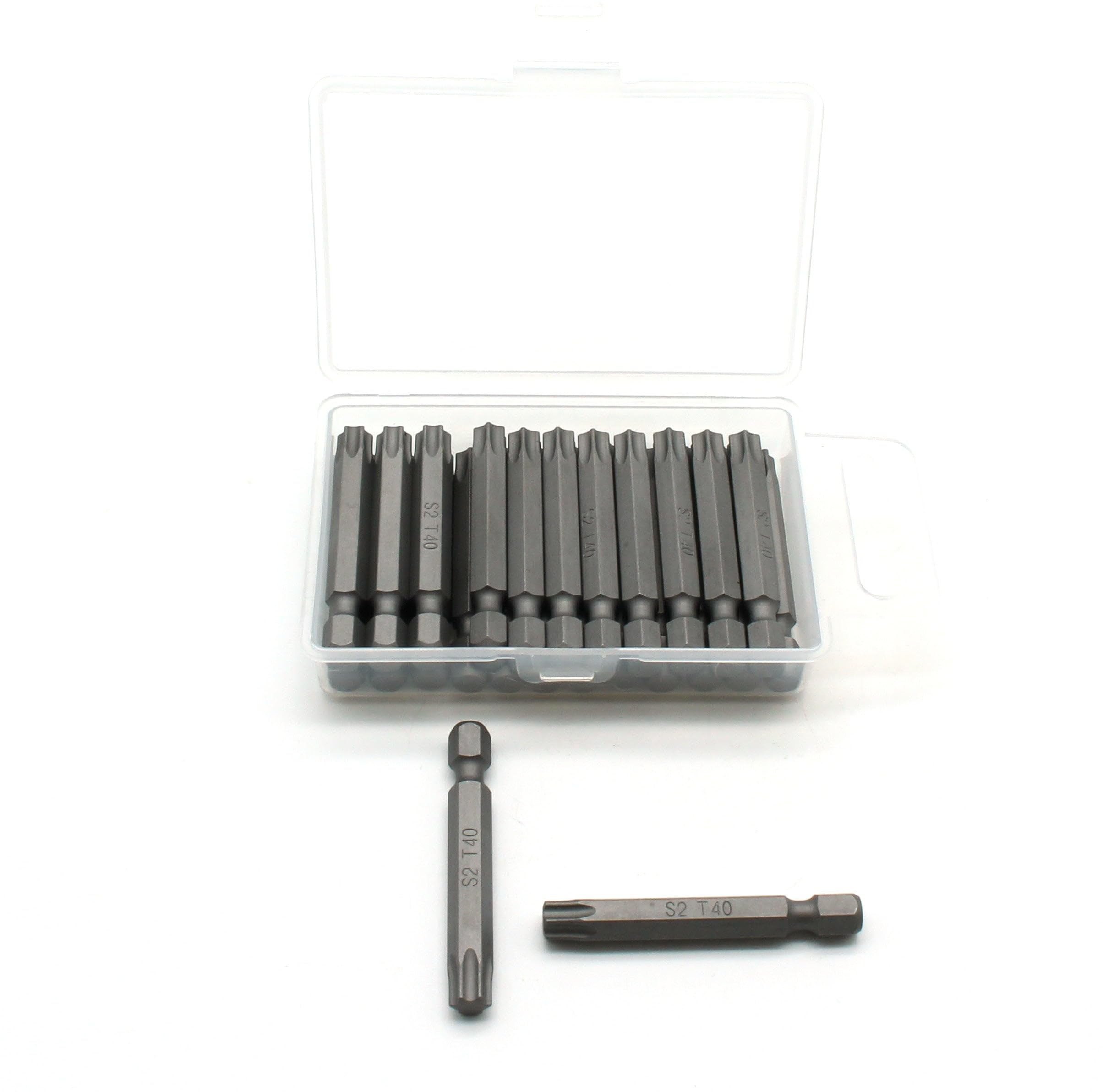 TEMO 25pc T40 Torx 2-Inch (50mm) Screwdriver Insert Bits