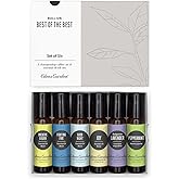 Edens Garden Essential Oils Best of the Best Roll-On 6 Set – 100% Pure Therapeutic Grade: Breathe Easier, Fighting Five, Good Night, Joy, Lavender & Peppermint Oil For Skin Care, 10 ml Roll-On/ 6 Pack