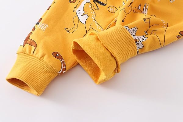 NCFALYBEL LITTLE KIDS CASUAL ATHLETIC SOLID POCKET PULL ON PANTS BOYS AND GIRLS COTTON ACTIVE SWEATPANTS(YELLOW,5-6Y)