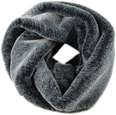 Ultra Soft Scarf Glossy Faux Fur Neck Warmer Unisex