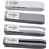 FLUORY BJJ Belt for Kids, Brazilian Jiu Jitsu Belts Made of 100% cotton