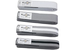 FLUORY BJJ Belt for Kids, Brazilian Jiu Jitsu Belts Made of 100% cotton