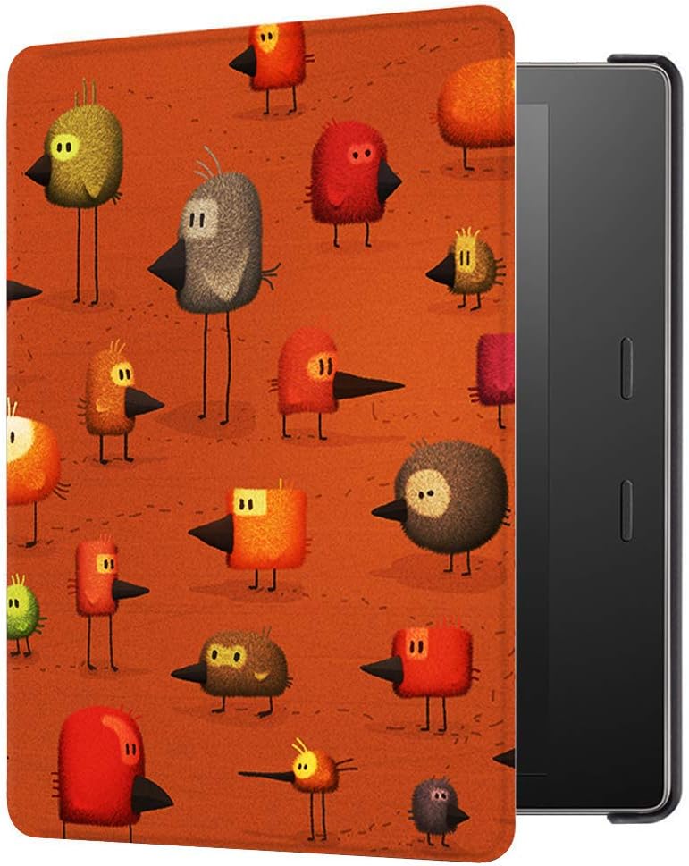 HUASIRU Painting Case for Kindle Oasis 2017/2019 (7 inches, 9th/10th Gens) Cover, Birds