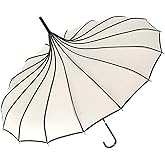 VIVI SKY Pagoda Peak Old-fashionable Ingenuity Umbrella Parasol (Ivory)