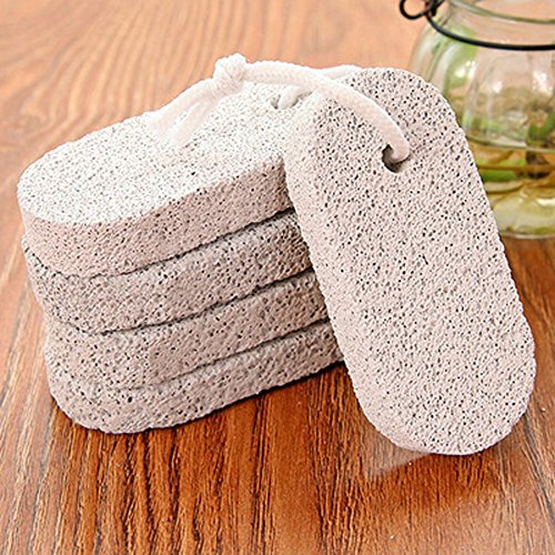 Dealglad 5Pcs Foot Care Hard Skin Cuticle Remover Bath Natural Pumice Stone Exfoliating Scrubber Pedicure Cleaner Tool - Thumbnail 7