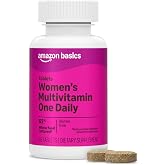 Amazon Basics Women&rsquo;s One Daily Multivitamin, 59% Whole Food Cultured, Vegan, 65 Tablets, 2 Month Supply, (Previously Amazon Elements)