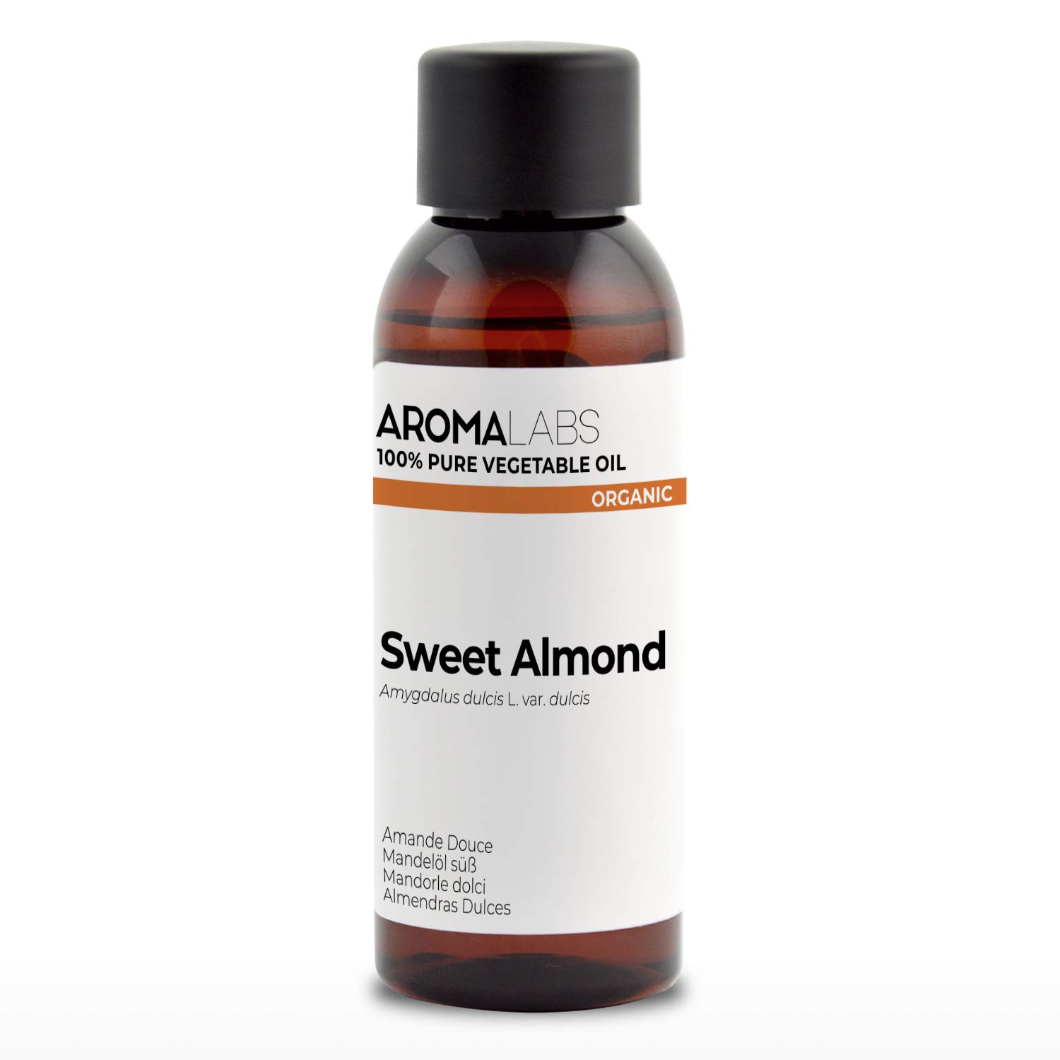 ORGANIC - SWEET ALMOND Oil - 50mL - 100% Pure, Natural, Cold Pressed and AB Certified - AROMA LABS