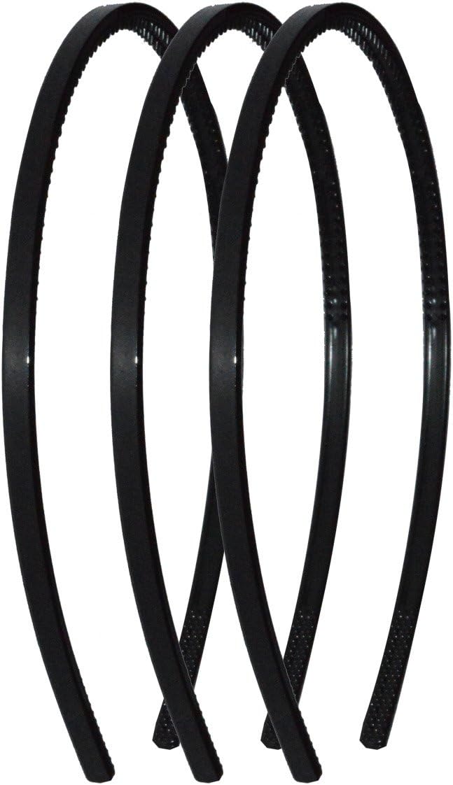 Hairmates Black Unbreakable Slim Hair Bands - Set of 3