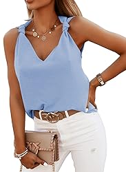 Essrite Womens Tanks Tops Spring Winter V Neck
