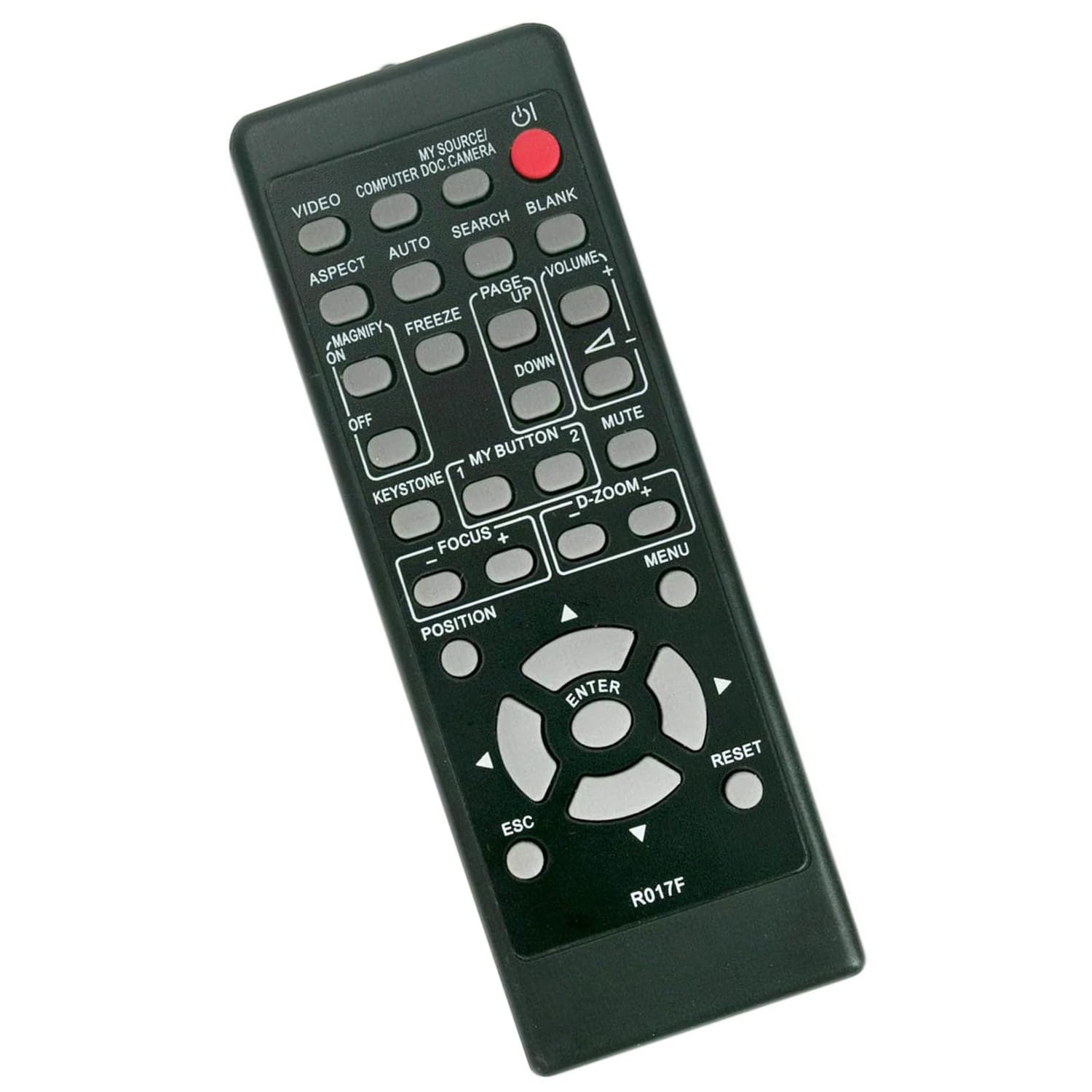 R017F VINABTY Replacement Remote Control Fit for Hitachi Projector BZ-1 CP-A221N CP-A221NM CP-A222WN CP-A222WNM CP-A301N CP-A301NM CP-A302WN CP-A302WNM CP-A352WN CP-A352WNM CP-AW250N CP-AW250NM