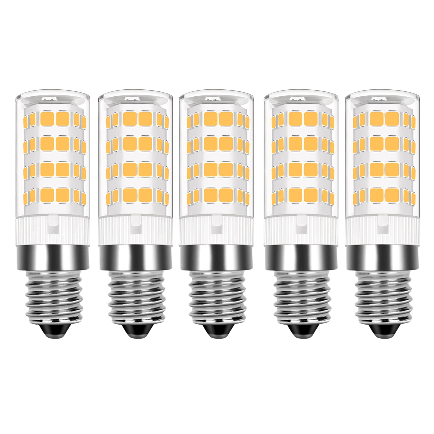 YUANHENLIZ E14 LED Corn Light Bulb 5W, Small Edison Screw Corn Bulbs 360°Beam Angle LED Lamps Chandelier Bulb for Living Room, Kitchen & Bathroom Warm White LED Bulbs