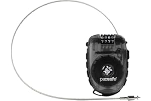 Pacsafe Retractasafe 100 4 Dial Retractable Cable Lock, Smoke