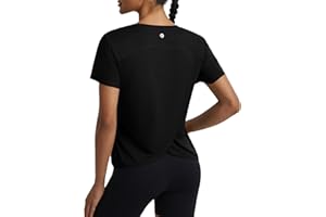 baleaf Women's Short Sleeve Workout Shirts Athletic Tops Sun Protection Breathable T-Shirts Quick Dry Gym Running Tennis