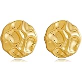 TONLUYAX Big Chunky Gold Earrings for Women Geometric Earrings Vintage Statement Trendy Jewelry