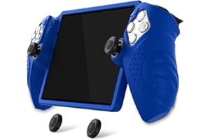 PlayVital Design for PS Portal Cover, Guardian Edition Silicone Protective Case for PS Portal Remote Player with Thumb Grips - Shockproof, Anti-Slip Grip Accessories - Blue