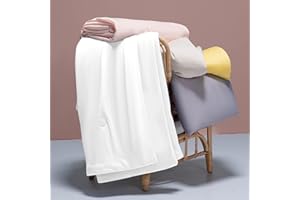 LLanCL Cooling Blankets for Hot Sleepers - Cool Like Ice Cream Lightweight Blanket for Summer with Double Side Cold, Cooling Comforter, Quilt, Fabric for Bed (King Size 90" x 108" White)