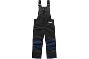 BenBoy Kids Snow Ski Bib Pants Winter Waterproof Windproof Ripstop Warm Insulated Snowboard Overalls Boys