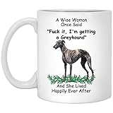 Lovesout Funny Greyhound Blue Brindle Dog Mom Mug