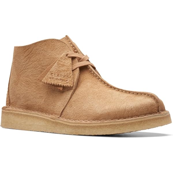Clarks® Originals (Men\'s 10 M) Desert Rock™ Lace-Up Boots in Oakmoss - $175 Amazon.com | Desert Rock Oakmoss Brown Suede | Chukka main image 4