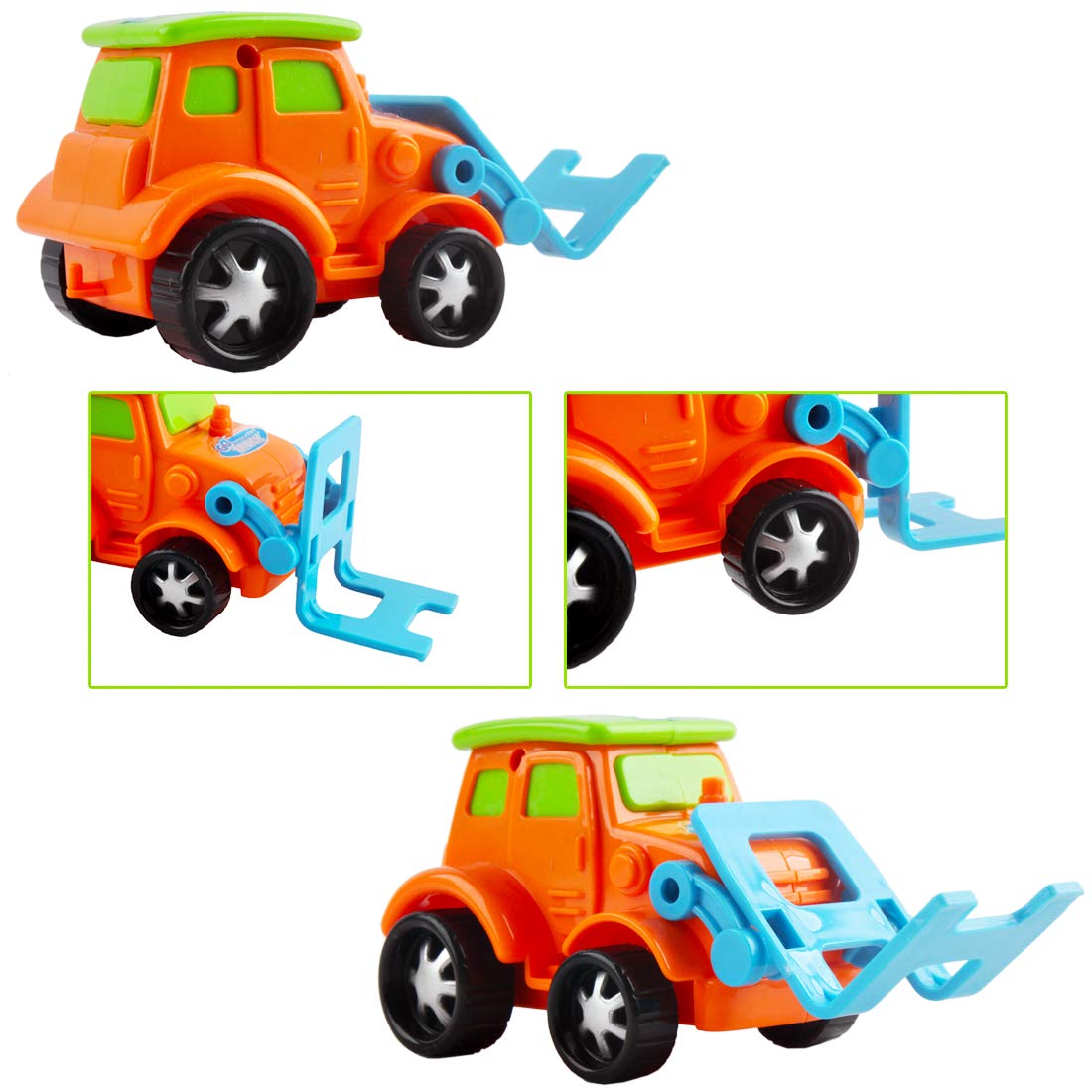 Set Fattoria Giocattolo 23 Pezzi Per Bambini 3-5 Anni | Figure Animali Realistiche, Trattore E Recinti Assemblabili | Gioco Educativo In Secchiello Porta-tutto | Regalo Compleanno
