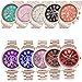 CdyBox 6 Pack Alloy Steel Band Watch Quartz Men Wrist Watches Creative Watches Wholesales