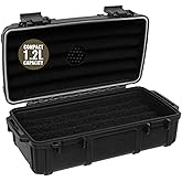 Caddy Waterproof Case with Airtight Gasket Seal, Black &ndash; Portable Heavy Duty Storage Box for Electronics &amp; Valuables - Hard Case with Foam Interior, Carabiner &amp; Lanyard for Camping, Hiking, Fishing
