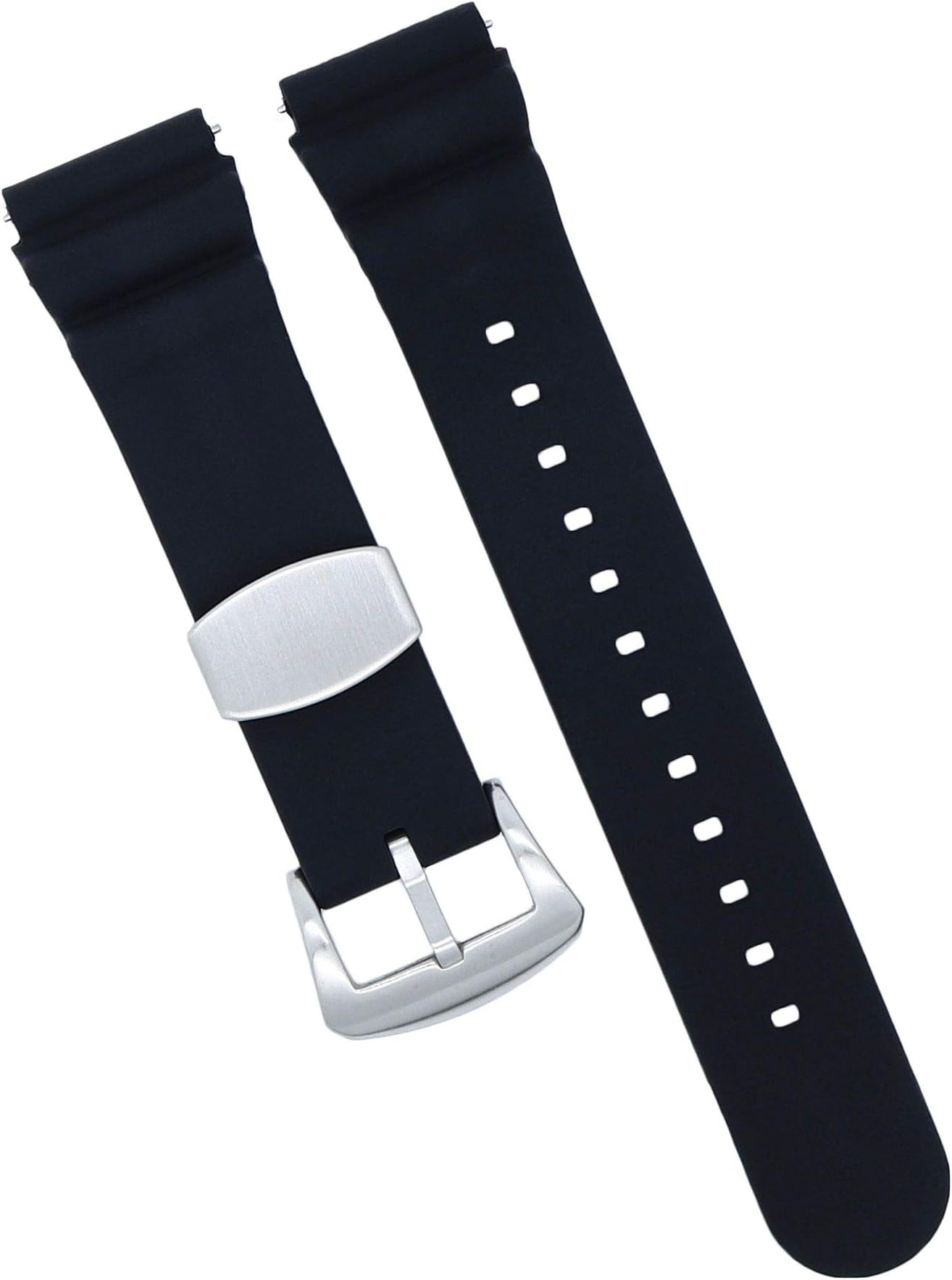 MOD 18mm 20mm 22mm Watch Band - Quick Release - Soft Silicone Replacement Watch Straps - Color Variations - for Men and Women