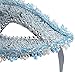 Venetian Style Lace with Rhinestone Liles Costume Masquerade Mardi Mask (Blue)