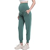 V VOCNI Maternity Joggers Pants Sweatpants Yoga Lounge Workout Activewear Pregnancy Pants with Pockets