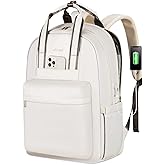 LOVEVOOK Laptop Backpack for Women, 17 Inch Travel Laptop Bag with USB Port, Waterproof Computer Backpack Purse for Work Teacher Nurse, Durable Casual Daypack