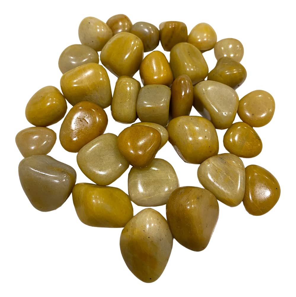 VIE Naturals Tumbled Crystals, 250g Pack, Yellow Aventurine