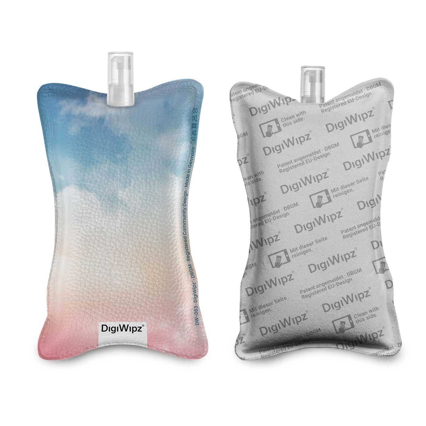 DigiWipz® The ingenious 2-in-1 display cleaner (candy heaven) - screen cleaner for displays and touchscreens - screen cleaner microfibre sponge with integrated sprayer