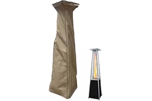 Formosa Covers | Heavy Duty Outdoor Square Top Pyramid Torch Patio Heater Cover, 19 Inch Top 22 Inch Bottom Waterproof and UV Treated