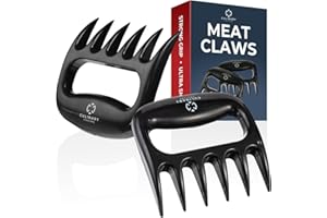Meat Claws for Pulled Pork Shredding (2) | BBQ Grill Tools for Meat Handling | Heat Resistant Nylon Forks Perfect for Smoker 