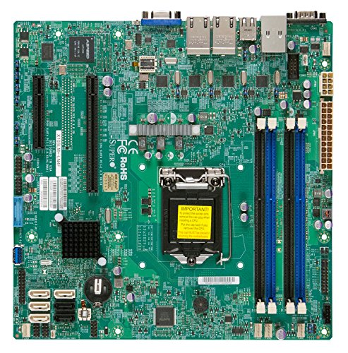Supermicro Micro ATX DDR3 1600 LGA 1150 Motherboards X10SLM+-LN4F-O