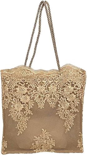 Amazon Co Jp Toymytoy レーストートバッグ 刺繍バッグ かごバッグ ショルダーバッグ 肩掛け ファッション鞄 通勤 通学 ジュエリー
