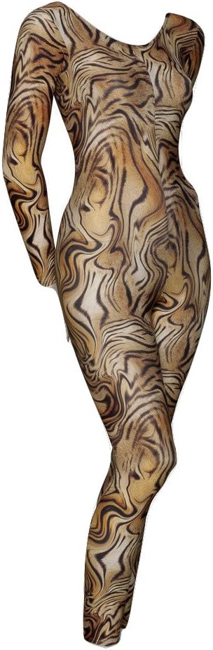 KDC017 Leopard Animal Cat Print Catwoman Costume Halloween Party Catsuit