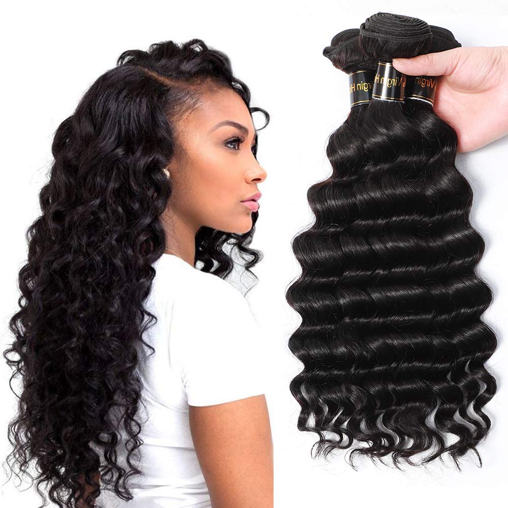Amazon Com Brazilian Virgin Hair Loose Wave Hair Weave 3 Bundles