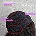 QDBowin Queen Hair Black Short Natural Wave Wig BOb Wig Attractive Women Wavy Wig (NW1B)