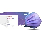 Cranberry USA C2700CB Cosmo Earloop Face Mask, Disposable, Blue (Pack of 50)